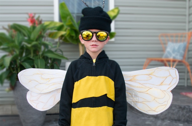 DIY Kids Halloween Costume- DIY Bumble Bee