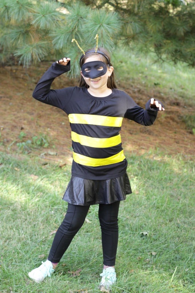 easy DIY Kids bee costume