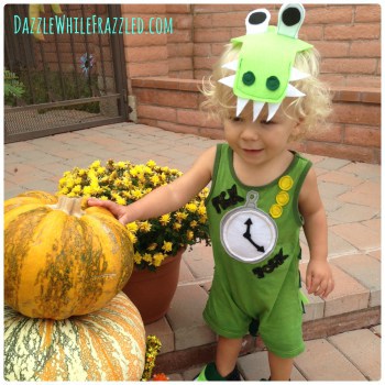 DIY Halloween Costumes- Tick Tock Croc