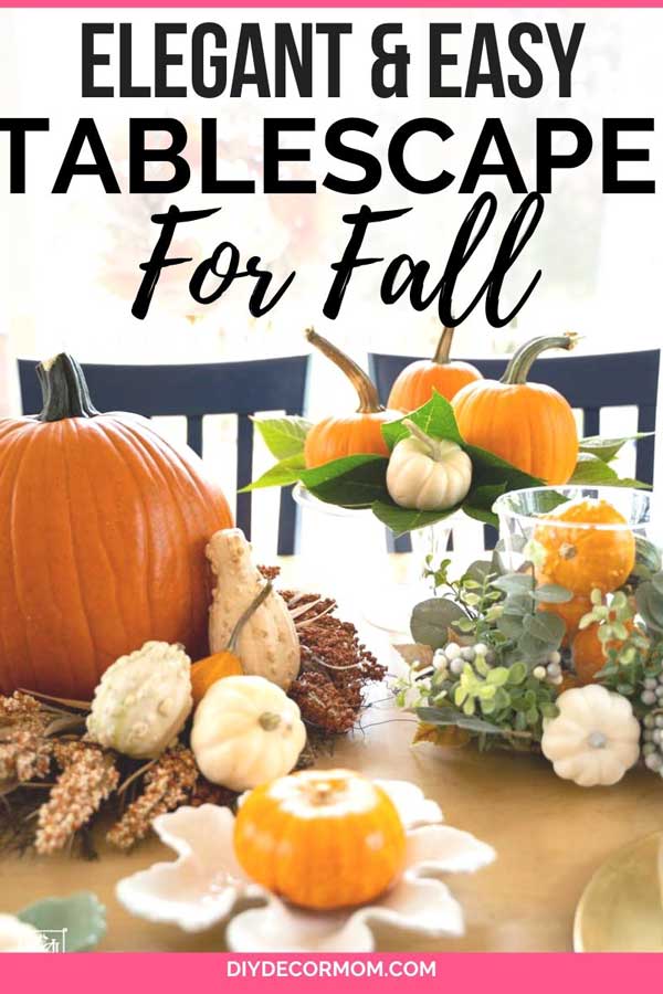 elegant fall tablescape decorations