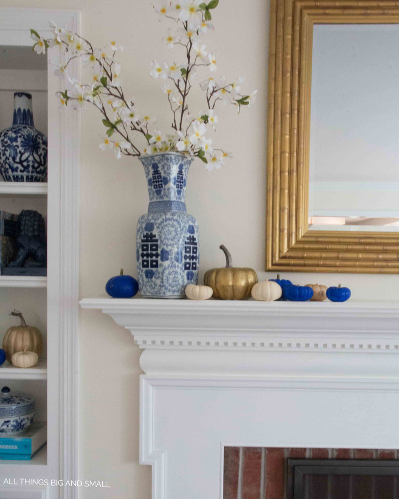 blue and white home tour 