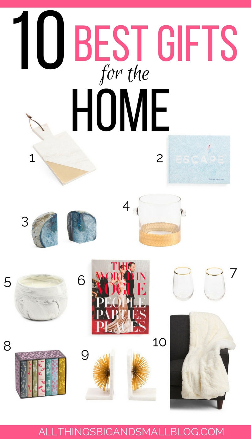 Made my holiday shopping so easy! Love this list of gifts for the home! #AD #TJMaxx