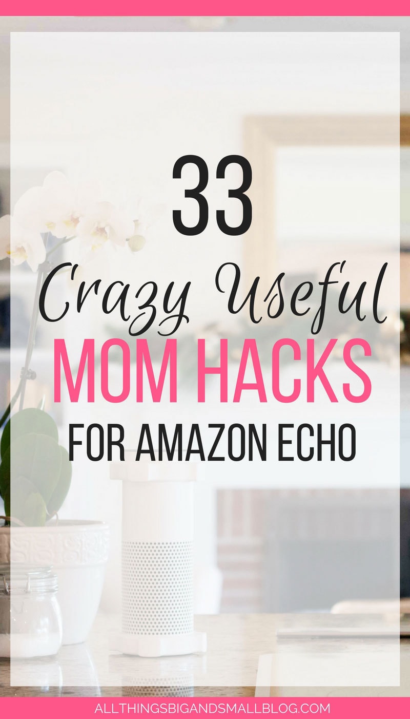 OMG! Love this! The best #momhacks for Amazon ECHO