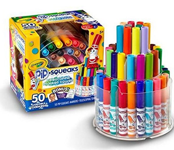 art gifts- crayola marker tower best for preschoolers - Art Gifts for the Preschooler who Wants to Be an Artist by popular mom blogger DIY Decor Mom