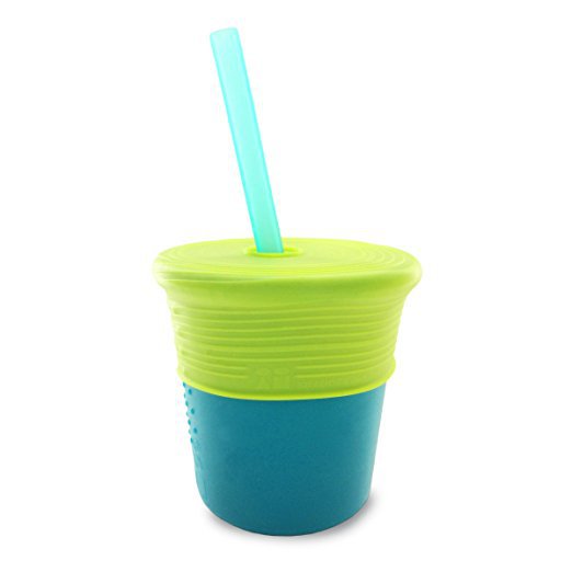 silicone cup with straw perfect kids cooking utensil great for smoothies - Kids Cooking Utensils: The Best Tools for Getting Kids Helping in the Kitchen by popular mom blogger DIY Decor Mom