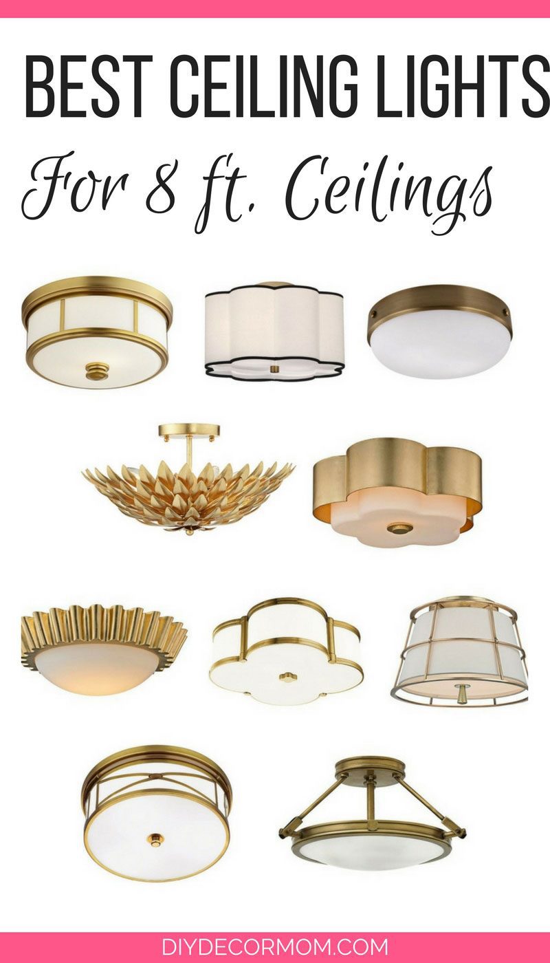 SAVING! Love these semi flush ceiling lights that are perfect for homes with 8 ft ceilings - Semi Flush Ceiling Lights by popular home decor blogger DIY Decor Mom