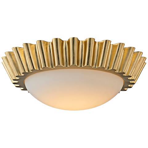 emi-flush-mount-reese-wide-gold  - Semi Flush Ceiling Lights by popular home decor blogger DIY Decor Mom