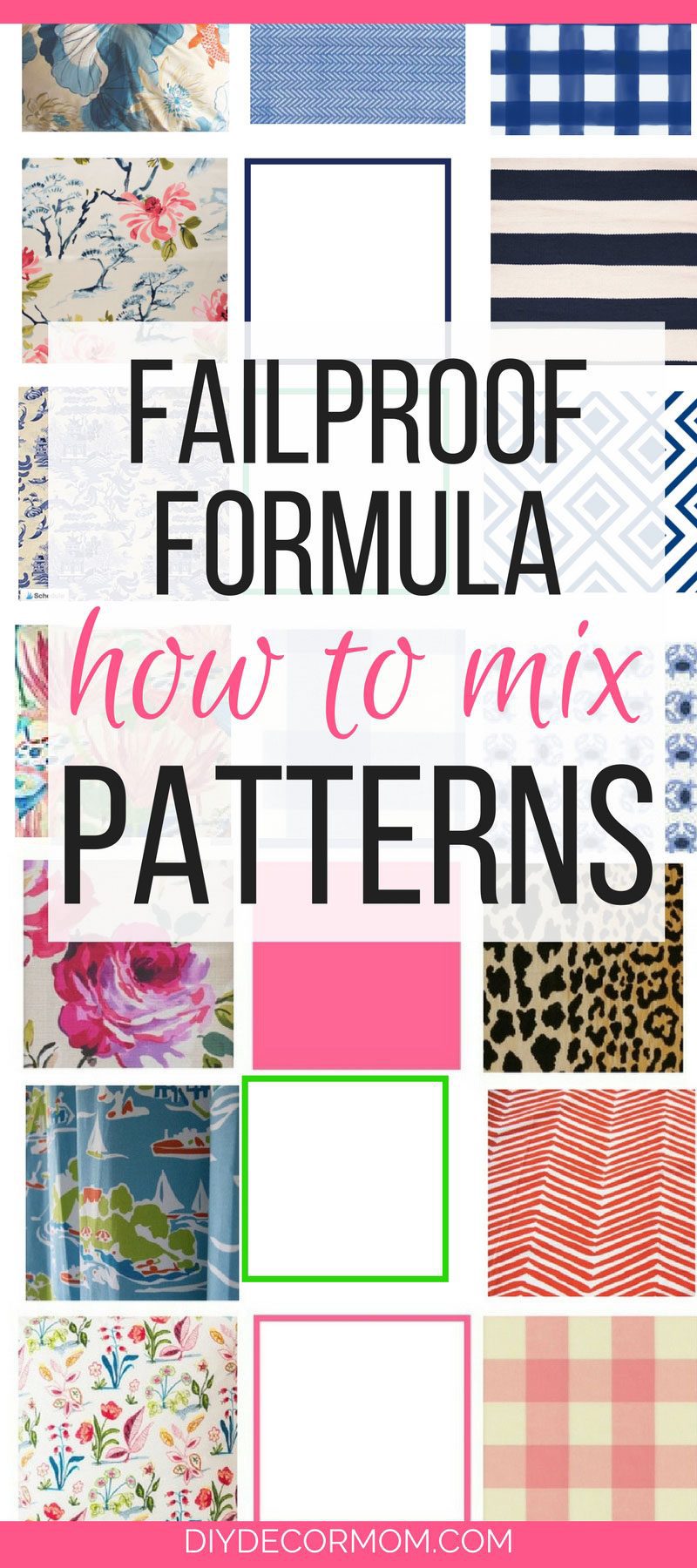mix fabric patterns and fabrics formula by home decor blogger DIY Decor Mom