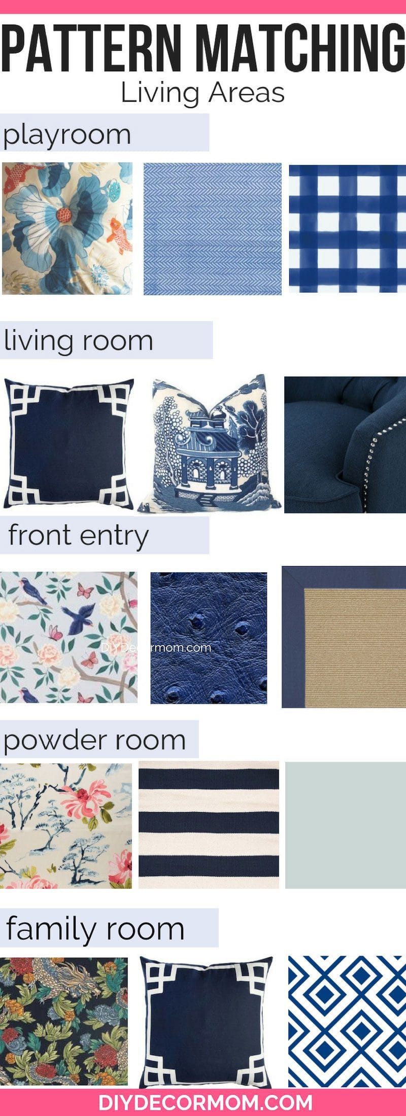 how to pick out fabric patterns in your home including mixing and matching patterns