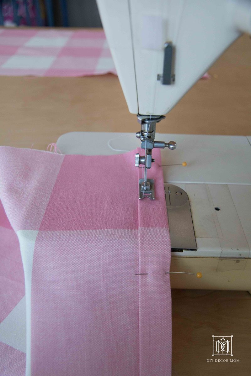 sewing baby dust ruffle