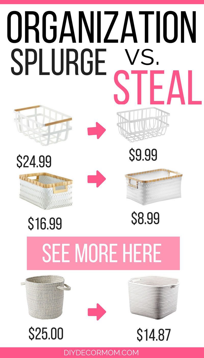 OMG! love this organization storage baskets look for less! Such a great round up of the best storage baskets for organizing your home! by DIY DECOR MOM - Stylish and Functional Storage Baskets to Help You Organize by popular home decor blogger DIY Decor Mom