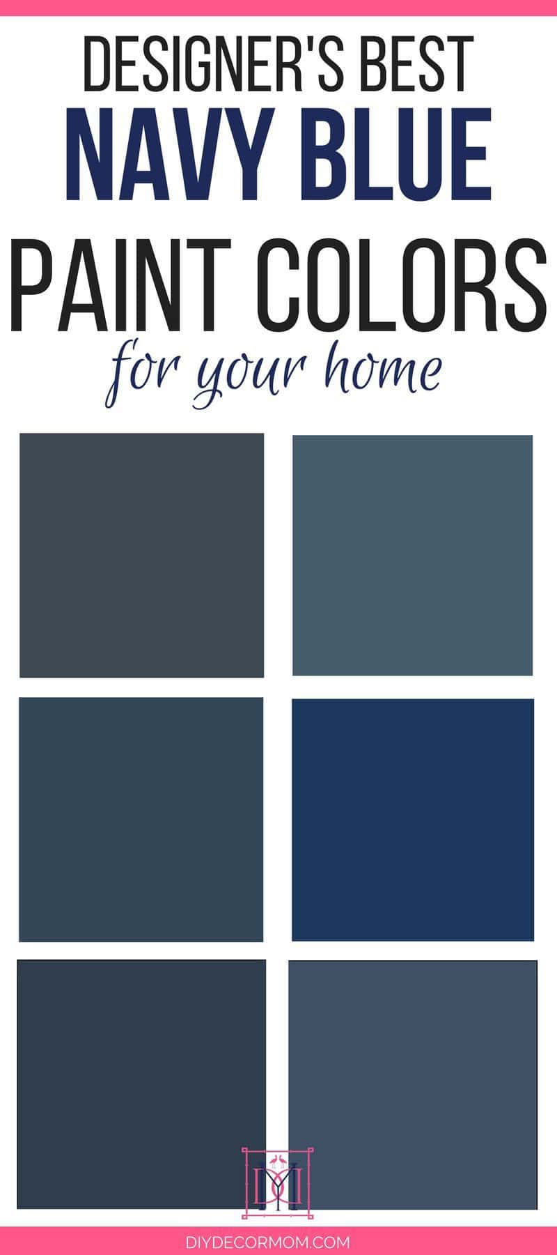 The 13 Best DARK Navy Blue Paint Colors - Kylie M Interiors