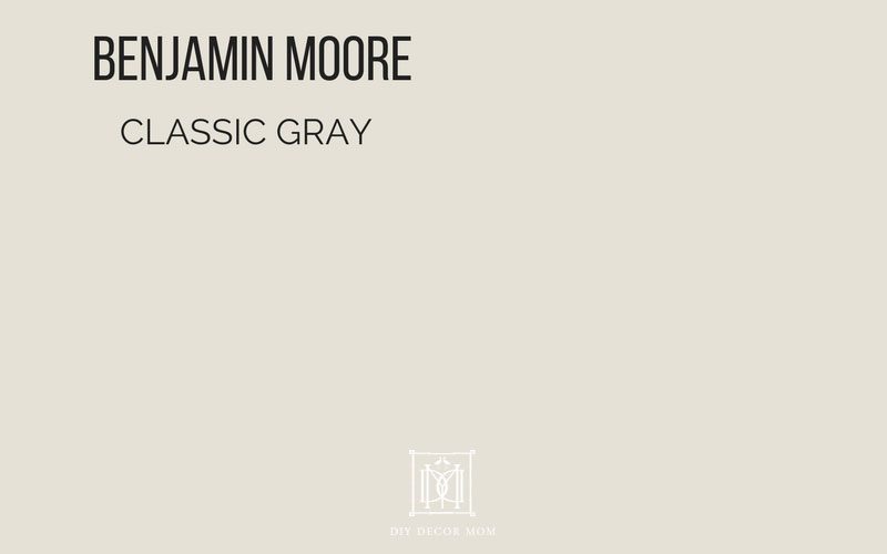 benjamin moore classic gray paint swatch