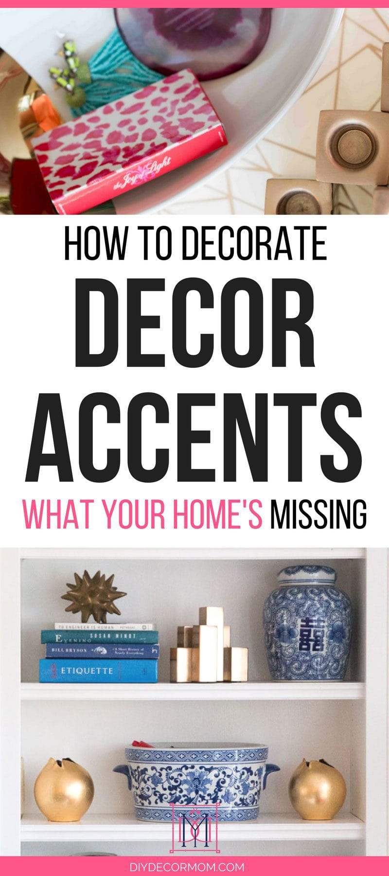 decor accents and decorative objects for styling home