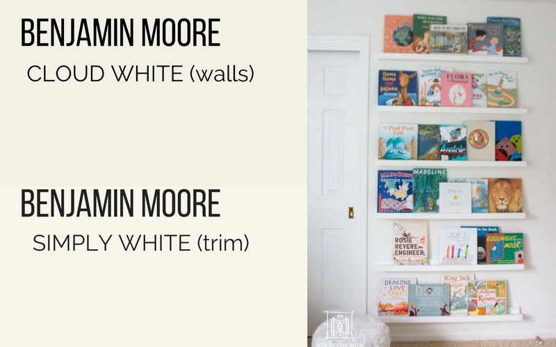 benjamin moore cloud white walls and bm simply white trim and doors