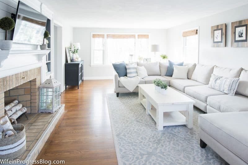 wife in progress- how to decorate living room with kids