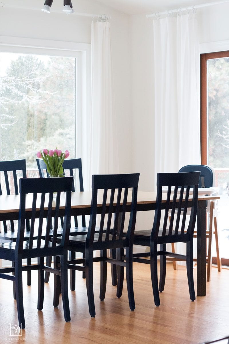 blue chairs modern table and stylish easy to clean high chair