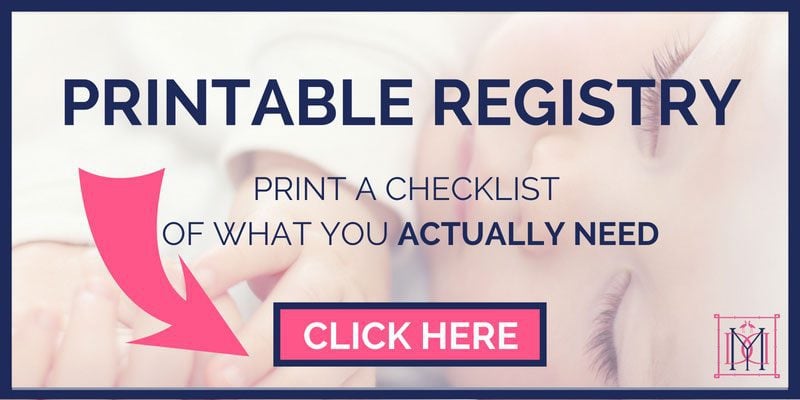 what to register for printable baby registry