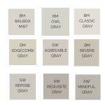 gray paint colors- 12 best benjamin moore gray paint colors and shewin-williams gray paint