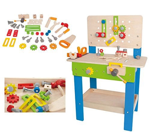 wooden toy bench great present for 3 year old birthday or christmas present 