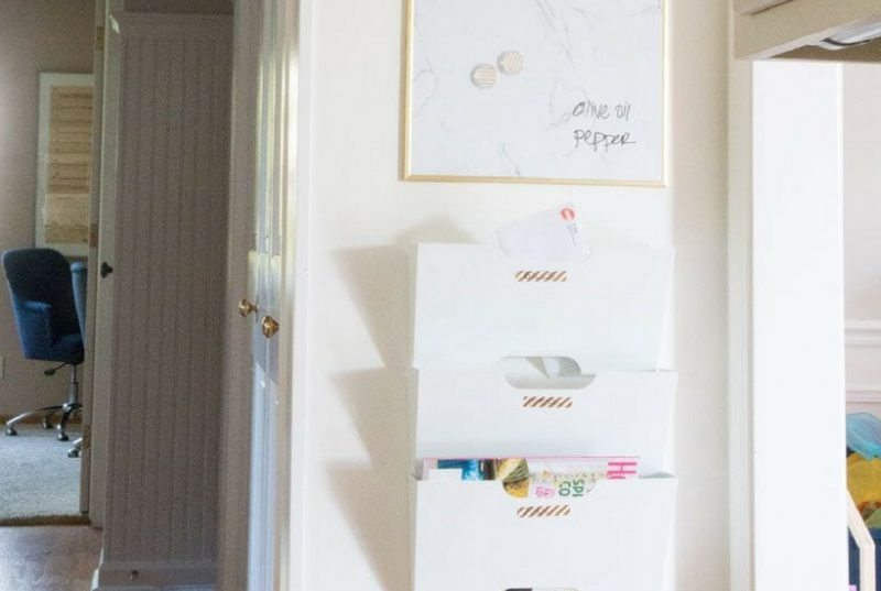 diy family command center- perfect for daily cleaning chores