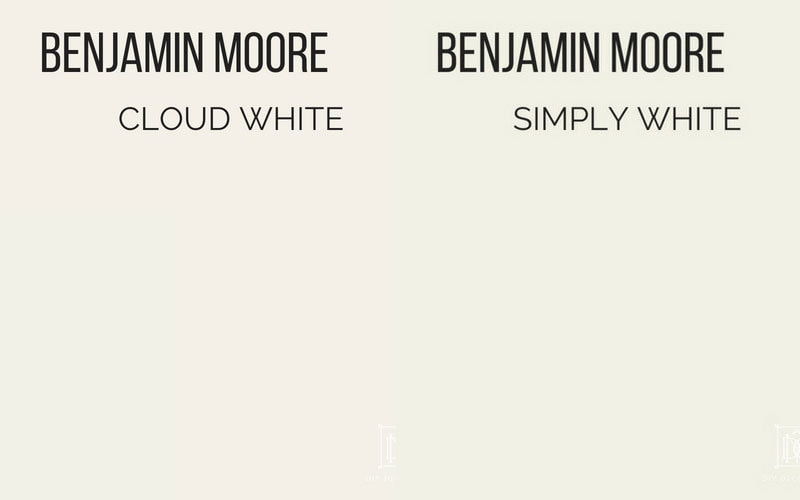 benjamin moore cloud white vs benjamin moore simply white