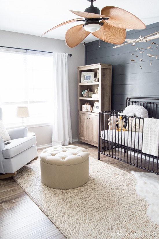 calm and coastal modern nursery from Table and Hearth