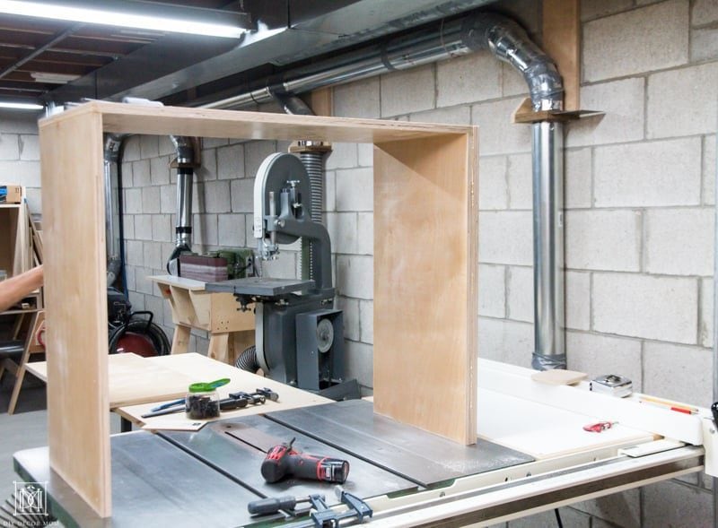 diy console table made out of plywood