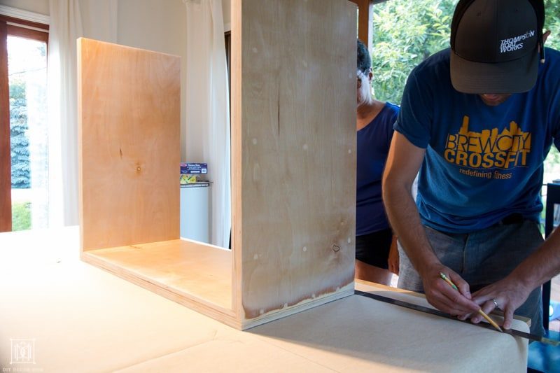 diy ostrich console table