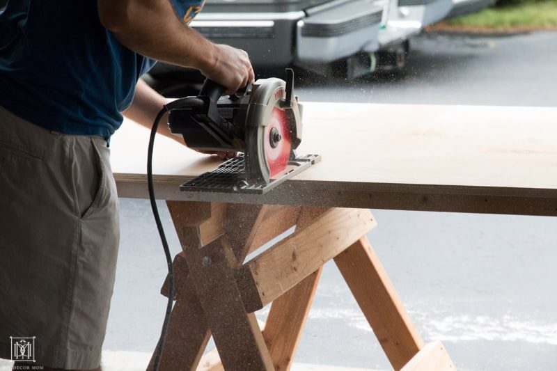 how to cut down a piece of plywood