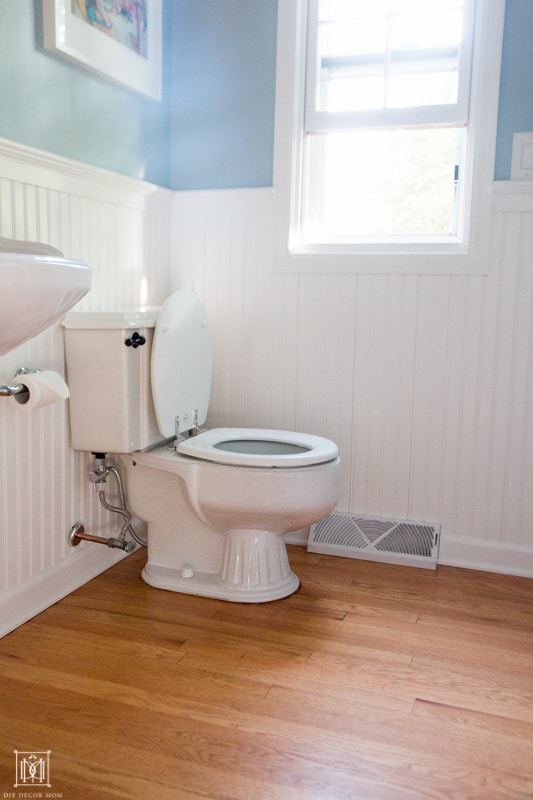 old bathroom toilet