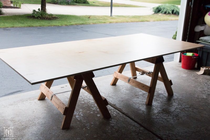 how to make a console table out of plywood