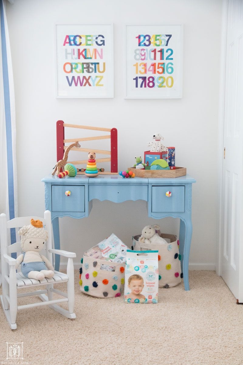 picture of a second baby nursery- post sharing what second time moms need