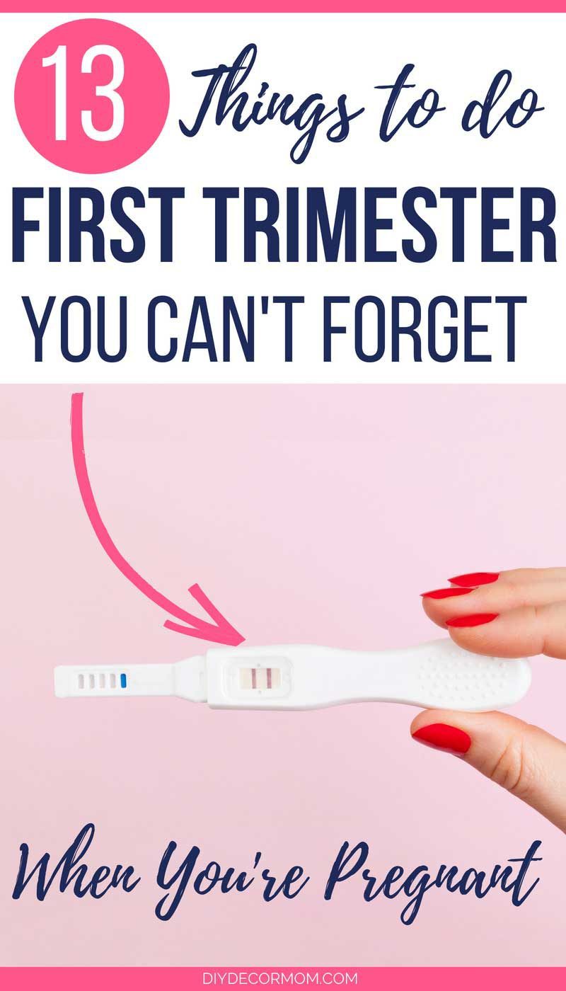 positive pregnancy test- things you need to do when you're pregnant in your first trimester
