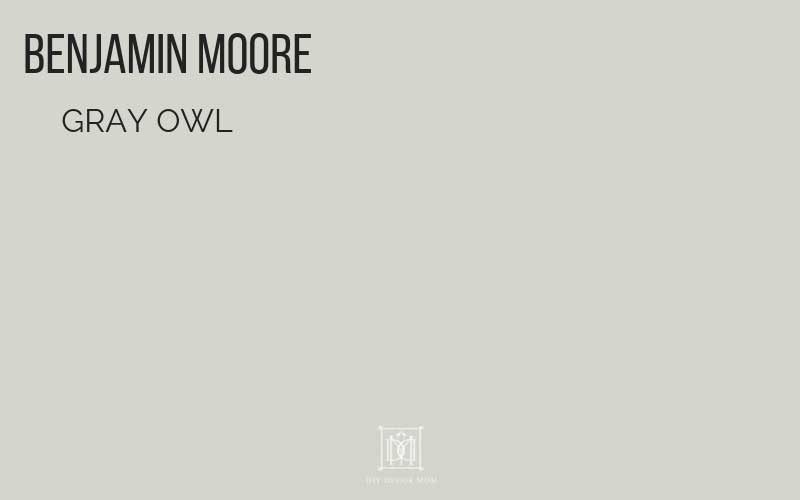 benjamin moore gray owl paint chip