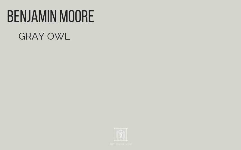 benjamin moore gray owl paint chip