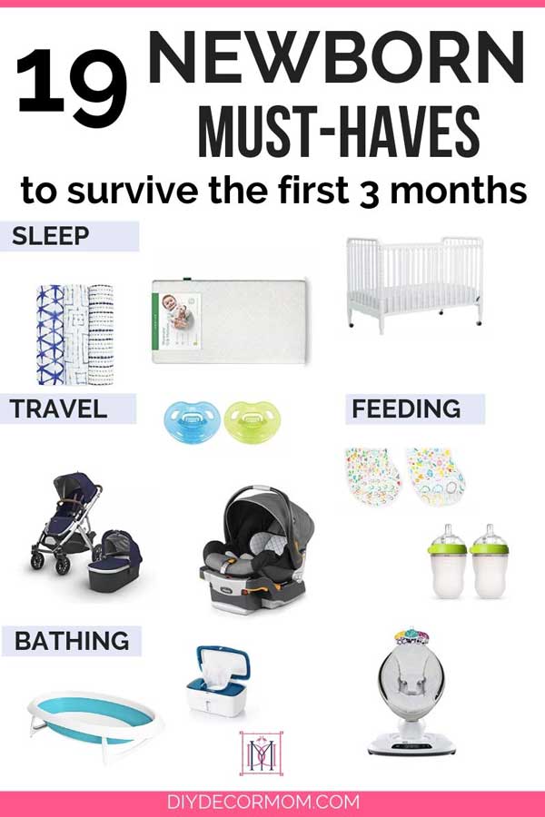 newborn must-haves new moms need including printable list of ite