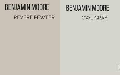 benjamin moore revere pewter vs. owl gray