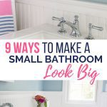 things to make small baths look big