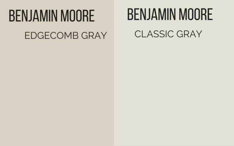 edgecomb gray vs classic gray