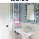 how to make a small bathroom look big