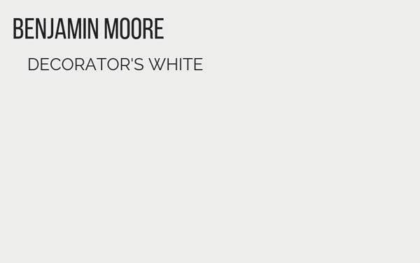 benjamin moore decorators white