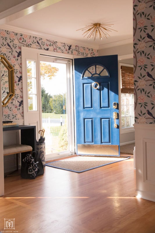 SW Dress Blues front door in a sunny foyer