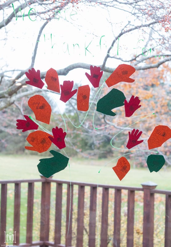 how to make a thankgsiving tree for kids