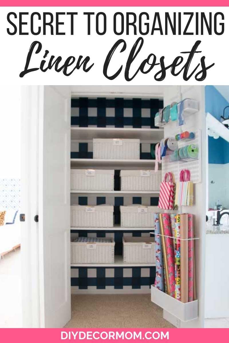 how to organize a linen closet