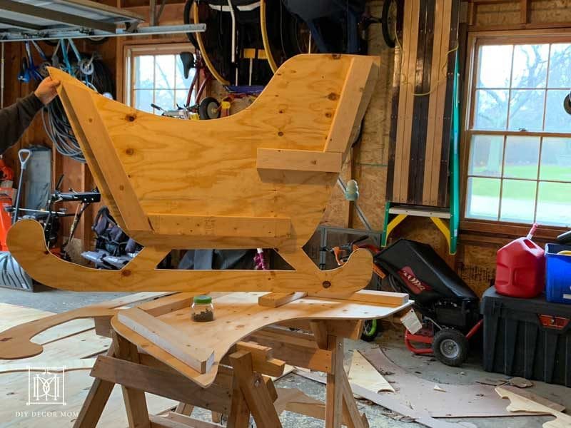 how to make your own wooden santa sleigh