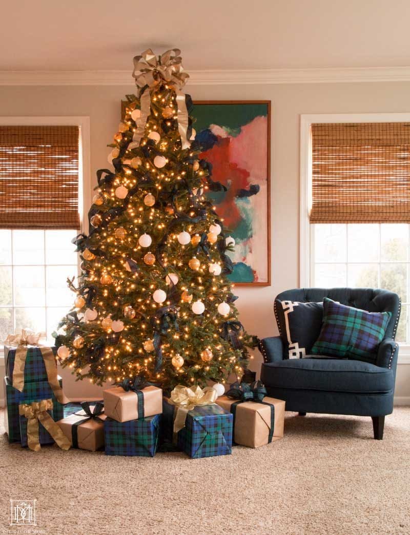 plaid christmas decor