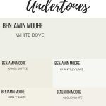 benjamin moore white dove undertones paint swatches compared