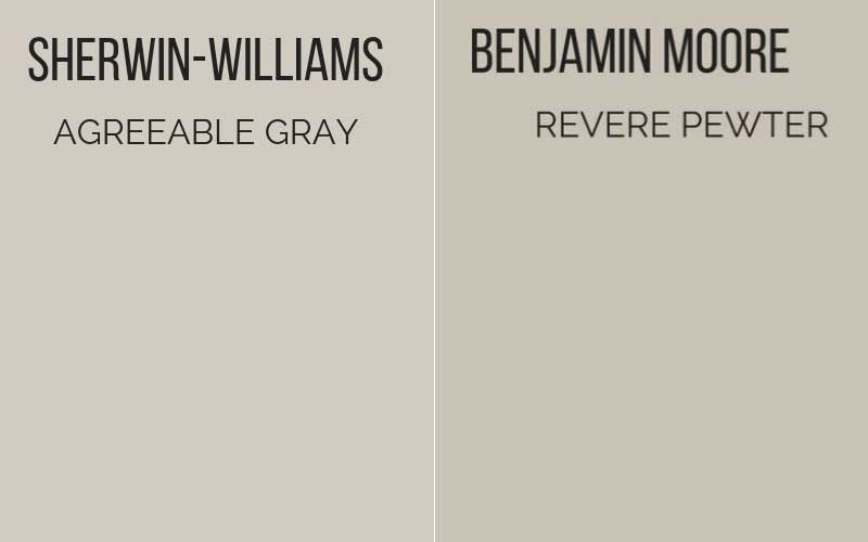 agreeable gray vs revere pewter