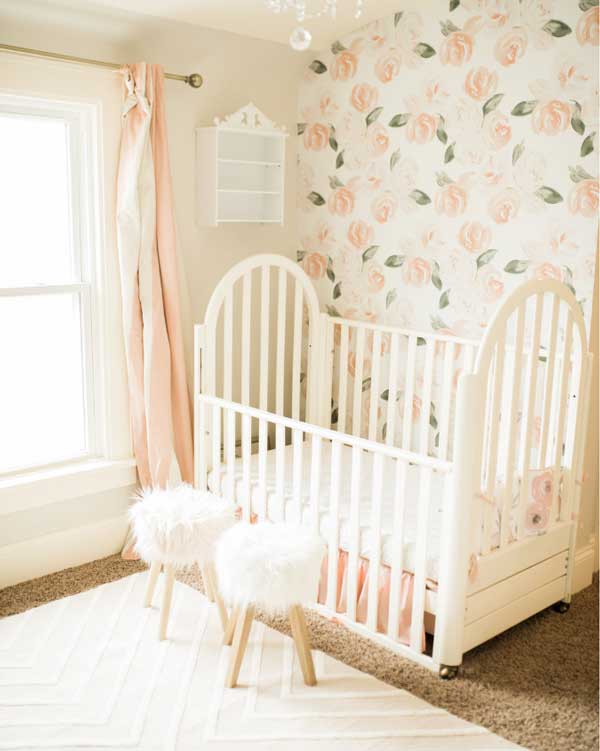 floral baby girl nursery by its simply lindsay